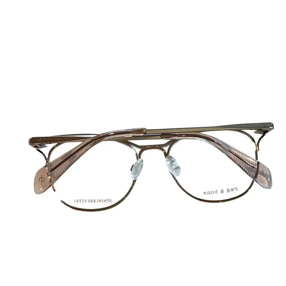NEW Rag & Bone RNB3019 BQB cream and gold glasses